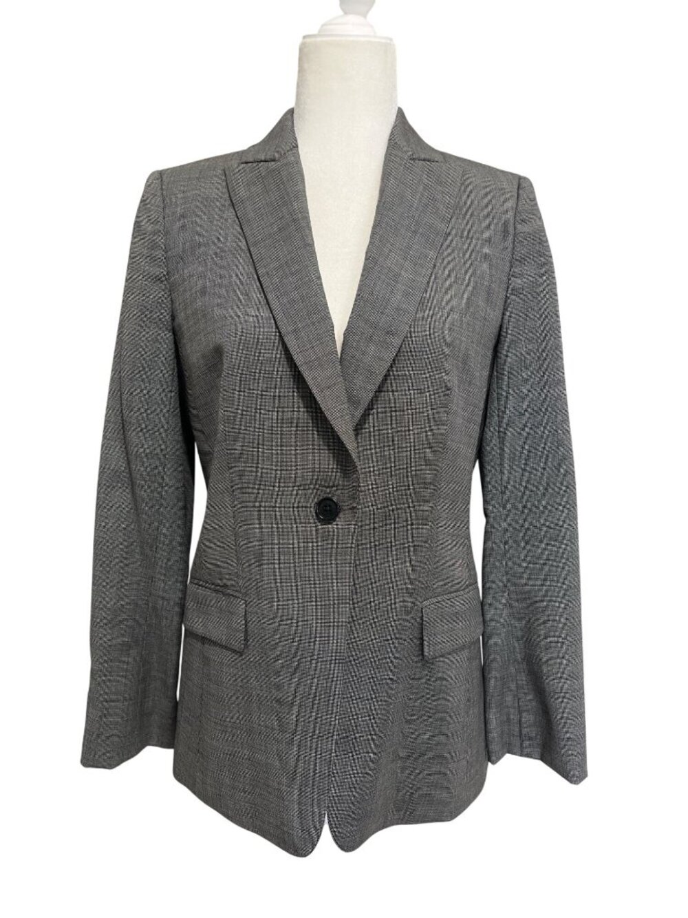 Brooks Brothers Womens Size 6 Stellita Fit Blazer Gray Wool Classic Office Wear